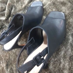 Vince Camuto Leather Wedge Sandal